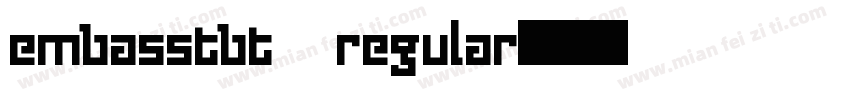 embasstbt regular字体转换
